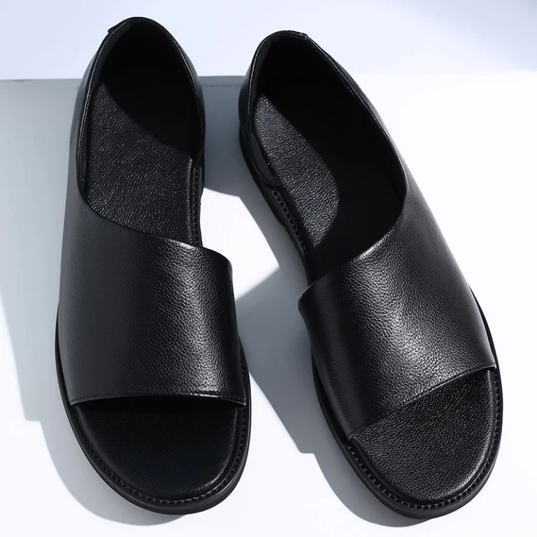 Summer Outdoor Mens Leather Sandals